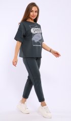 Костюм женский 5-346б (зеленый мох) от компании Новое Кимоно, г. Иваново