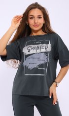 Костюм женский 5-346б (зеленый мох) от компании Новое Кимоно, г. Иваново