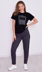 Костюм женский 5-342в (графит) от компании Новое Кимоно, г. Иваново