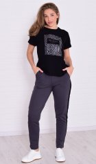 Костюм женский 5-342в (графит) от компании Новое Кимоно, г. Иваново