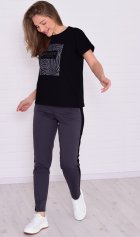 Костюм женский 5-342в (графит) от компании Новое Кимоно, г. Иваново