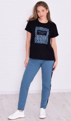 Костюм женский 5-342г (индиго) от компании Новое Кимоно, г. Иваново