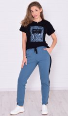 Костюм женский 5-342г (индиго) от компании Новое Кимоно, г. Иваново