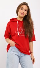 Футболка женская 6-207в (красный) от компании Новое Кимоно, г. Иваново
