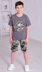 Пижама подростковая 11-069 (антрацит) от компании Новое Кимоно, г. Иваново
