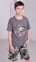 Пижама подростковая 11-069 (антрацит) от компании Новое Кимоно, г. Иваново