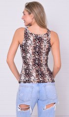 Майка женская 6-211 (кофейно-черный) от компании Новое Кимоно, г. Иваново Майка женская 6-211 (кофейно-черный) от компании Новое Кимоно, г. Иваново