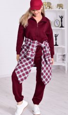 Костюм женский 5-354а (бордо) от компании Новое Кимоно, г. Иваново