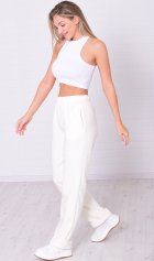 Брюки женские 8-048н (молоко) от компании Новое Кимоно, г. Иваново Брюки женские 8-048н (молоко) от компании Новое Кимоно, г. Иваново