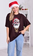 Футболка базовая 6-215е (шоколад) от компании Новое Кимоно, г. Иваново