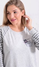 Пижама женская 1-248 (серый) от компании Новое Кимоно, г. Иваново Пижама женская 1-248 (серый) от компании Новое Кимоно, г. Иваново