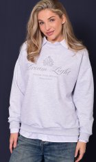 Свитшот женский 6-221б (серый меланж) от компании Новое Кимоно, г. Иваново