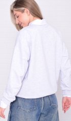 Свитшот женский 6-221б (серый меланж) от компании Новое Кимоно, г. Иваново