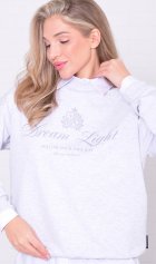 Свитшот женский 6-221б (серый меланж) от компании Новое Кимоно, г. Иваново Свитшот женский 6-221б (серый меланж) от компании Новое Кимоно, г. Иваново