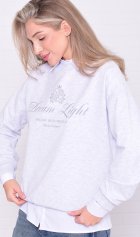 Свитшот женский 6-221б (серый меланж) от компании Новое Кимоно, г. Иваново