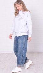 Свитшот женский 6-221б (серый меланж) от компании Новое Кимоно, г. Иваново