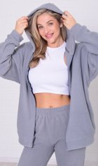 Толстовка женская 6-222 (серый) от компании Новое Кимоно, г. Иваново