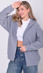 Толстовка женская 6-222 (серый) от компании Новое Кимоно, г. Иваново