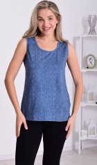 Майка женская 6-217 (голубой) от компании Новое Кимоно, г. Иваново