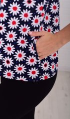 Майка женская 6-217ф (сине-красный) от компании Новое Кимоно, г. Иваново