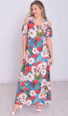 Платье женское 4-114д (индиго) от компании Новое Кимоно, г. Иваново