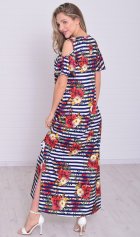 Платье женское 4-114в (синий) от компании Новое Кимоно, г. Иваново