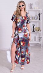 Платье женское 4-114в (синий) от компании Новое Кимоно, г. Иваново