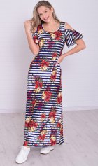 Платье женское 4-114в (синий) от компании Новое Кимоно, г. Иваново