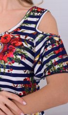 Платье женское 4-114в (синий) от компании Новое Кимоно, г. Иваново