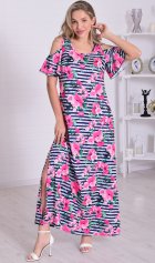 Платье женское 4-114а (розовый) от компании Новое Кимоно, г. Иваново