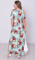 Платье женское 4-114 (мята+красный) от компании Новое Кимоно, г. Иваново