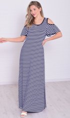 Платье женское 4-113 (синяя полоска) от компании Новое Кимоно, г. Иваново Платье женское 4-113 (синяя полоска) от компании Новое Кимоно, г. Иваново