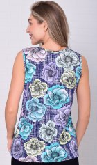 Майка женская 6-217с (бирюза) от компании Новое Кимоно, г. Иваново