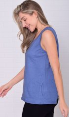 Майка женская 6-217г (сине-голубой) от компании Новое Кимоно, г. Иваново