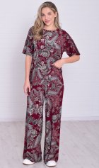 Костюм женский 5-353д (бордо) от компании Новое Кимоно, г. Иваново