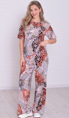 Костюм женский 5-353г (оранжевый) от компании Новое Кимоно, г. Иваново