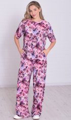 Костюм женский 5-353а (розовый) от компании Новое Кимоно, г. Иваново