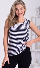 Майка женская 6-217ж (темно-синяя полоска) от компании Новое Кимоно, г. Иваново