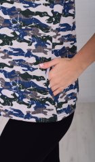 Майка женская 6-217у (сине-зеленый) от компании Новое Кимоно, г. Иваново