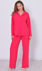 Костюм женский 5-352е (алый) от компании Новое Кимоно, г. Иваново