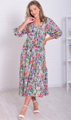 *Платье женское Ф-1-074к (разноцветный) от компании Новое Кимоно, г. Иваново