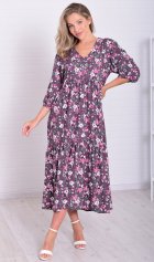 *Платье женское Ф-1-074ж (серый) от компании Новое Кимоно, г. Иваново