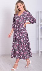 *Платье женское Ф-1-074ж (серый) от компании Новое Кимоно, г. Иваново