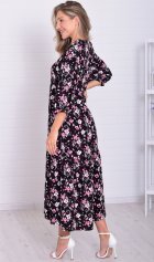 *Платье женское Ф-1-074и (черный) от компании Новое Кимоно, г. Иваново