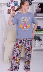 Пижама детская 7-316 (серый) от компании Новое Кимоно, г. Иваново Пижама детская 7-316 (серый) от компании Новое Кимоно, г. Иваново