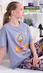 Пижама подростковая 12-114 (серый) от компании Новое Кимоно, г. Иваново