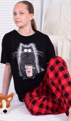 Пижама подростковая 12-112а (красный) от компании Новое Кимоно, г. Иваново Пижама подростковая 12-112а (красный) от компании Новое Кимоно, г. Иваново