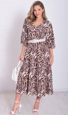 *Платье женское Ф-1-074м (коричневый) от компании Новое Кимоно, г. Иваново