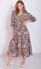 *Платье женское Ф-1-074м (коричневый) от компании Новое Кимоно, г. Иваново