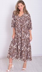 *Платье женское Ф-1-074м (коричневый) от компании Новое Кимоно, г. Иваново